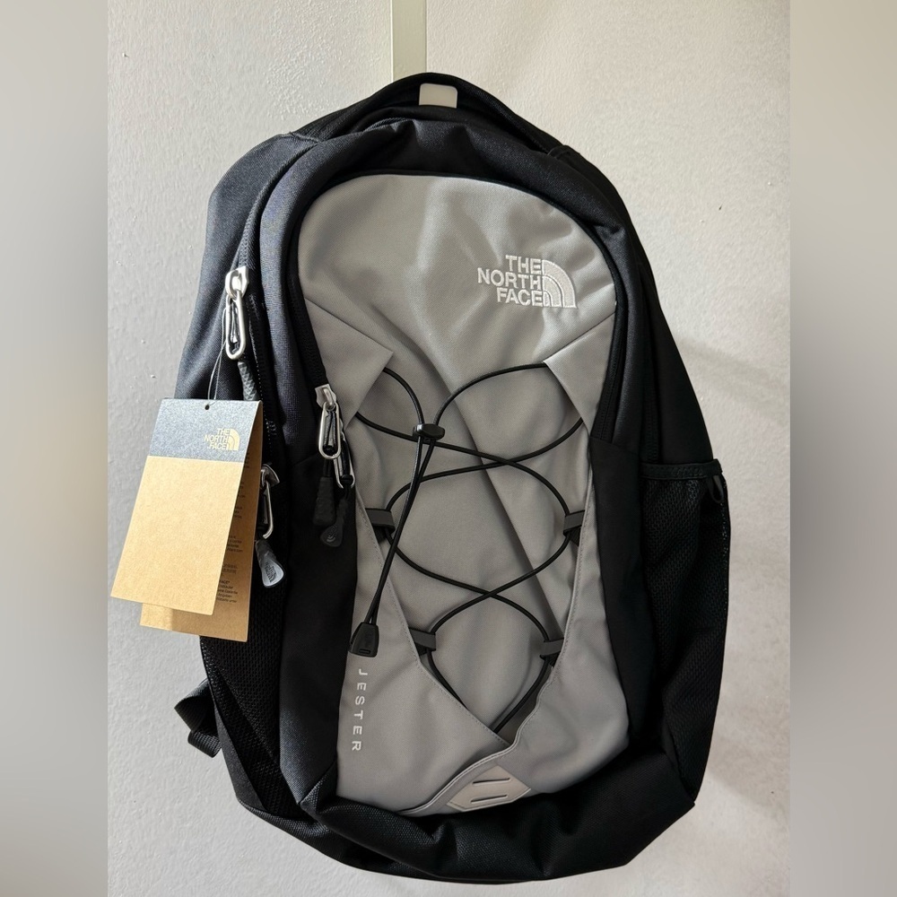 The North Face Men's Backpack in Black and Gray